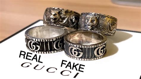 fake gucci ring vs real|how to authenticate vintage gucci.